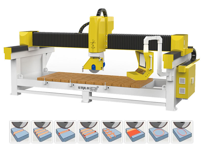 適用于廚房臺面和梳妝臺面的四軸數控橋切機 適用于廚房臺面和梳妝臺面的四軸數控橋切機