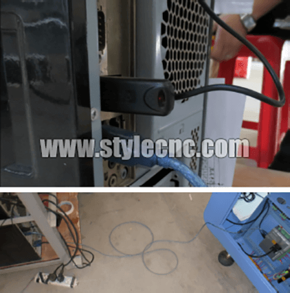 CO2 激光機電纜連接