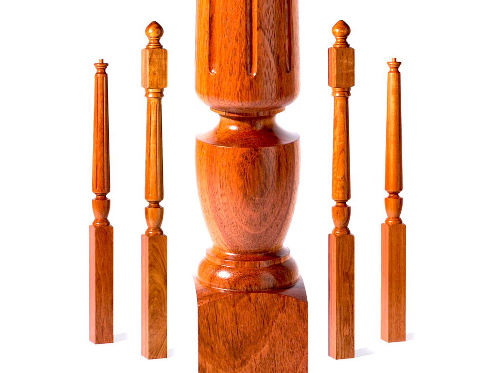 數控車床加工木制樓梯柱