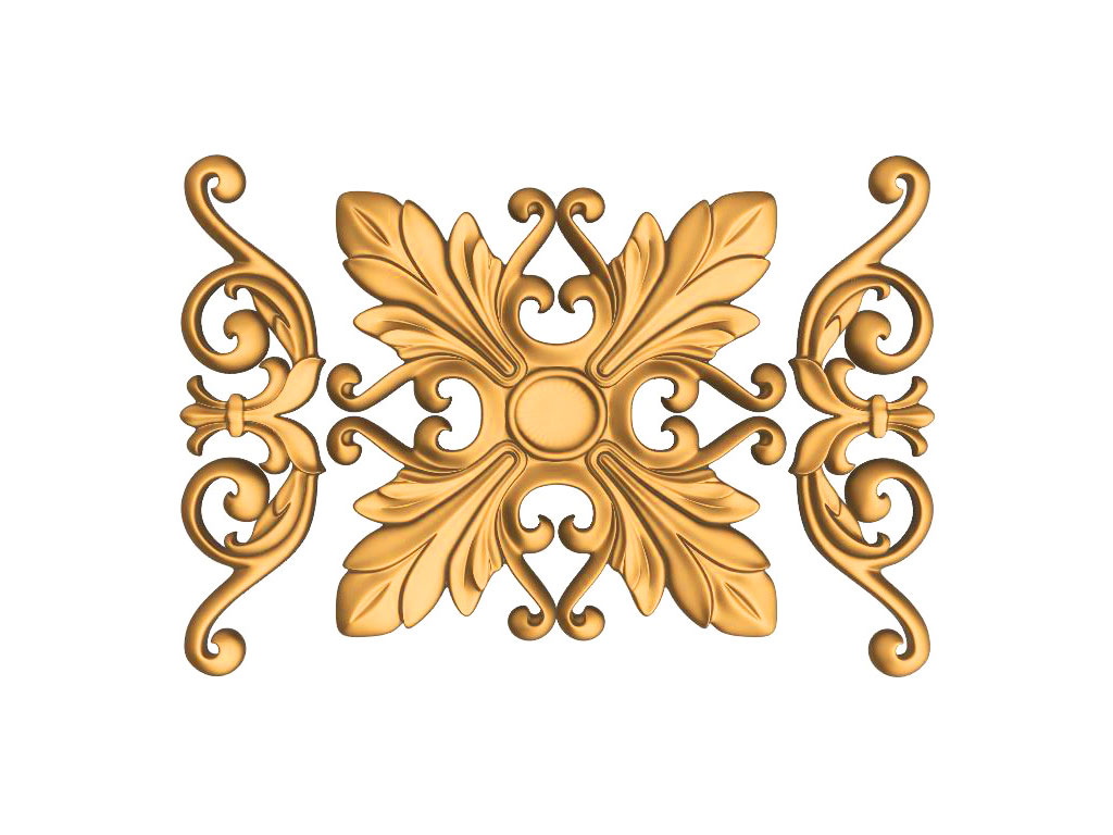 免費 3D 裝飾花 STL數控雕刻機文件