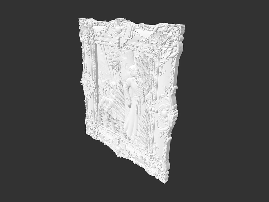 木工數(shù)控雕刻機 3D 救濟模型 STL 檔