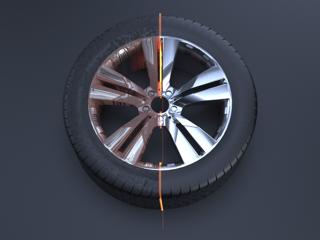 汽車車輪激光除銹機