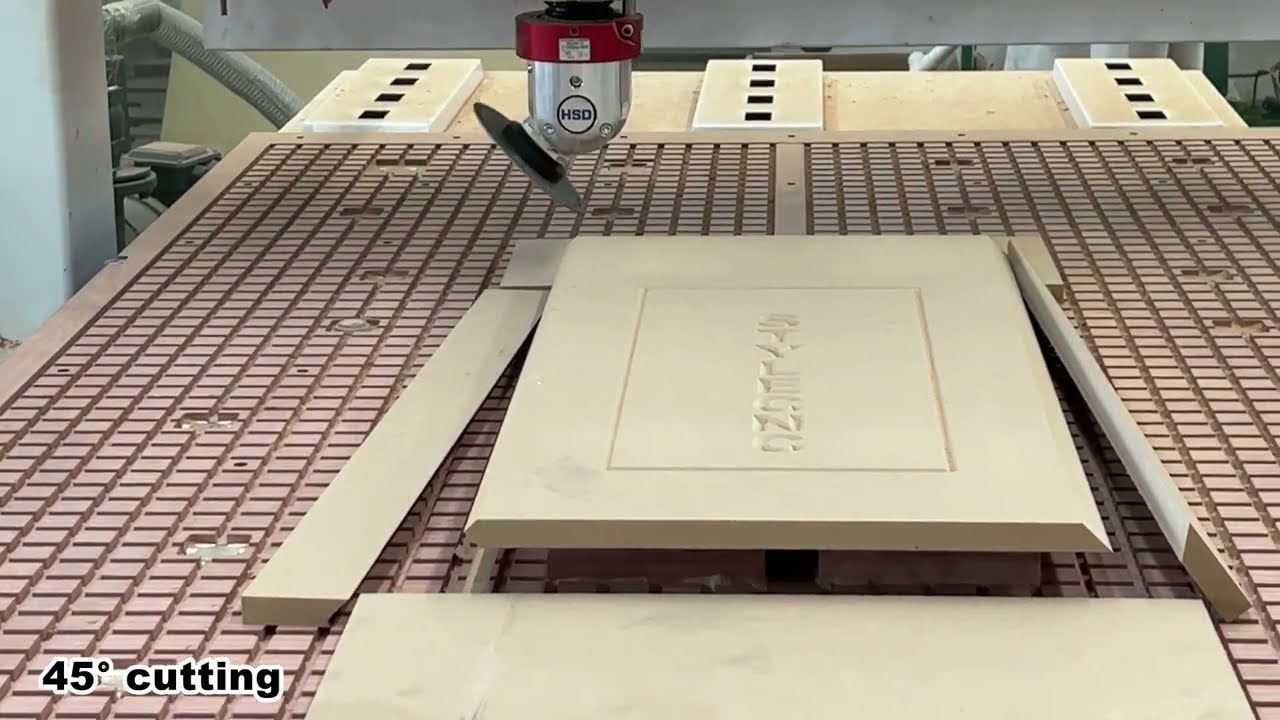 自動換刀數(shù)控木工雕刻機工作臺套件，帶 HSD C 軸和主軸