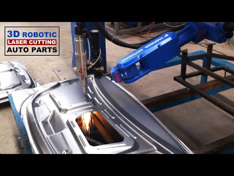 工業(yè) 3D 金屬機(jī)器人光纖激光切割機(jī)